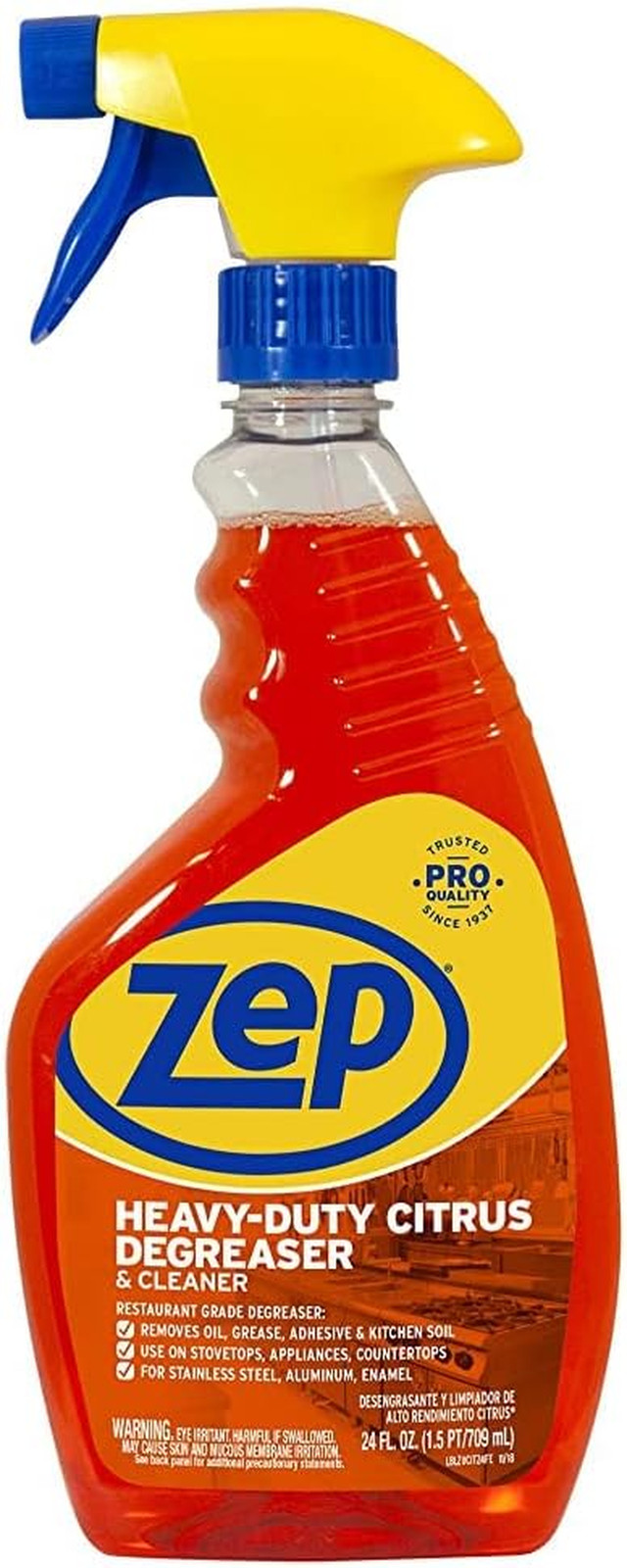 Heavy-Duty Citrus Degreaser and Cleaner – 24 Oz (Case of 2) ECZUCIT242 – Restaur