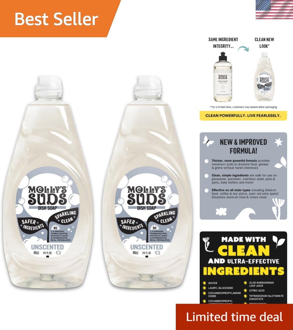 Liquid Dish Soap | Clean, Simple Ingredients | Extra Scrubbing Power | Unscen…