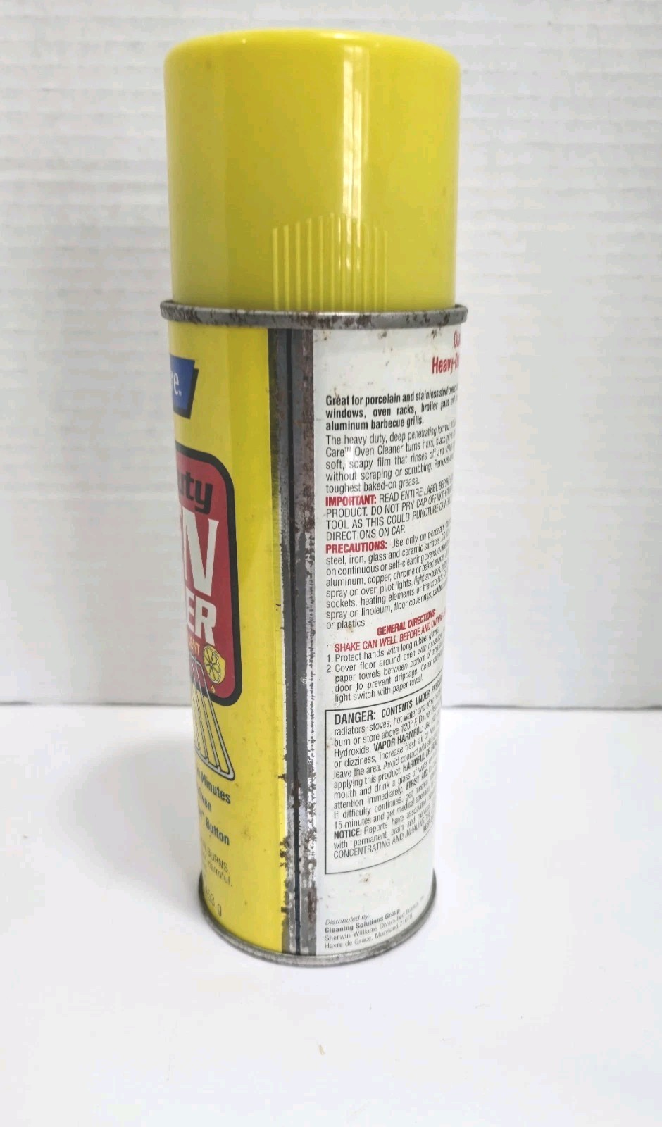 Vintage Quality Care Oven Cleaner 1989 Lemon Scent Heavy Duty Sherwin-Williams