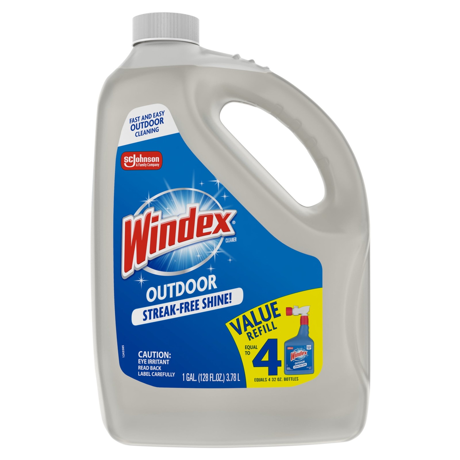 Windex Outdoor Window Cleaner, Concentrated Cleaning Sprayer for Garden Hose