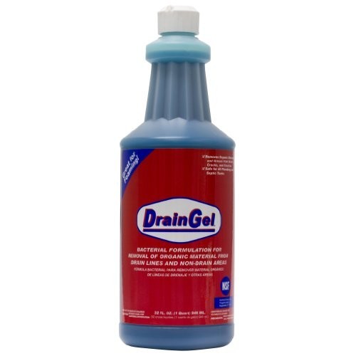 Drain Cleaner Organic Gel Quart Live Active Cultures Eliminates Buildup Drain