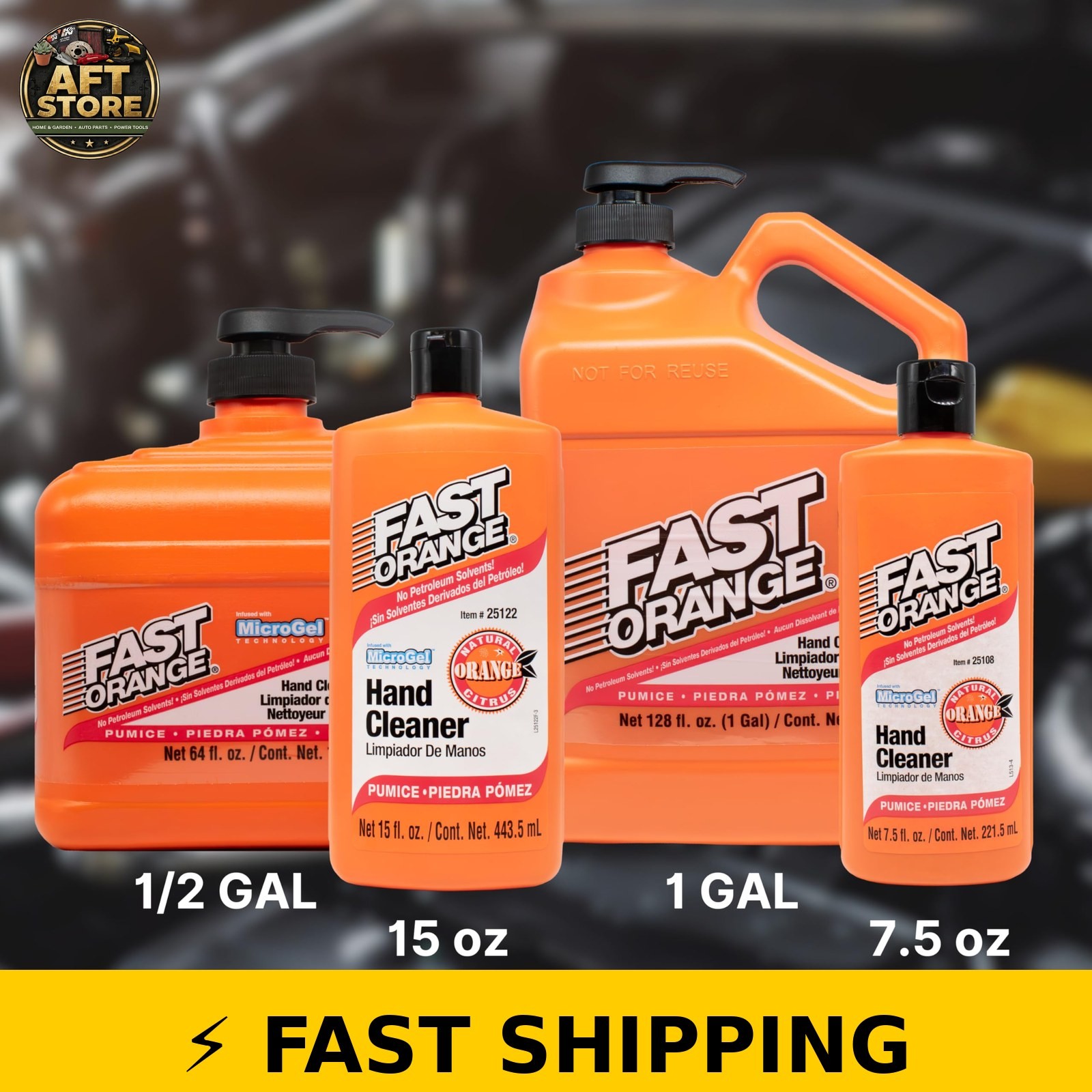 Fast Orange Pumice Lotion Hand Cleaner 1 Gallon – Citrus Scent