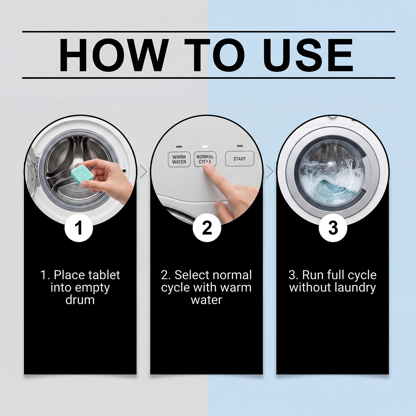 Washing Machine Cleaner Pro, Prime Drum Washing Machine Cleaner 12 TABLETS