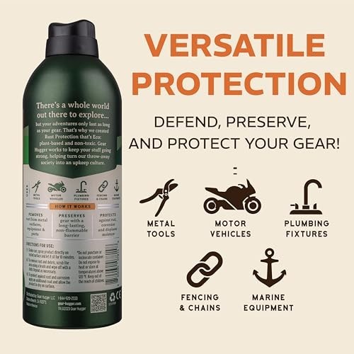 Eco-Friendly Rust Protection Spray – 11 oz, Pack of 2, Rust Remover & Preventer,