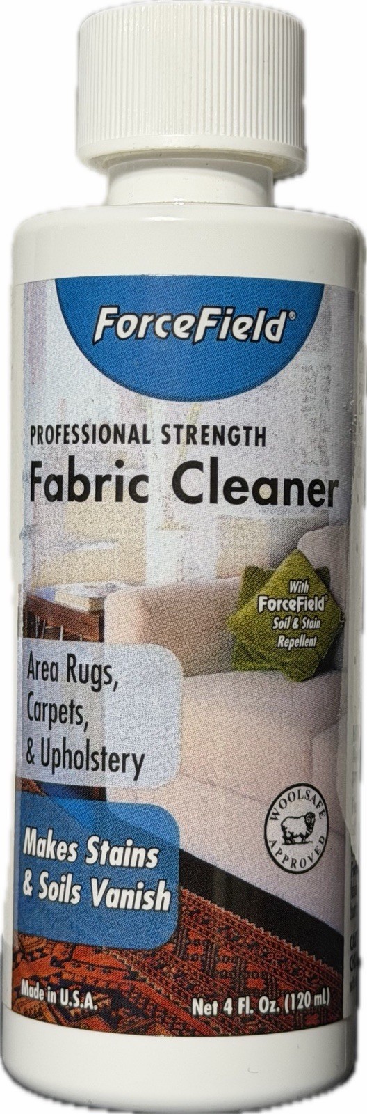 ForceField Fabric Cleaner – Area Rugs, Carpet & Upholstery 4 oz – New