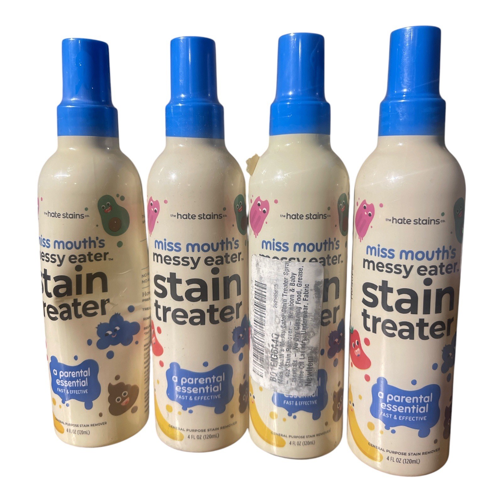 Miss Mouth’s Messy Eater Stain Treater 4 oz Lot of 4 Fast Effective