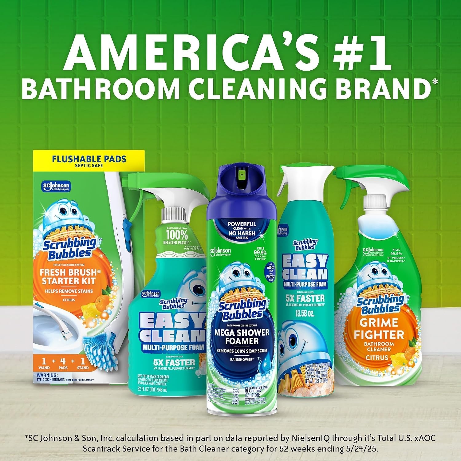 Scrubbing Bubbles Continuous Clean Drop-In Toilet Bowl Cleaner Tablets 3 Count