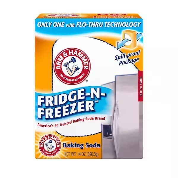 12 Pack ARM & HAMMER 14oz Baking Soda Fridge-n-Freezer Odor Absorber Spill Proof