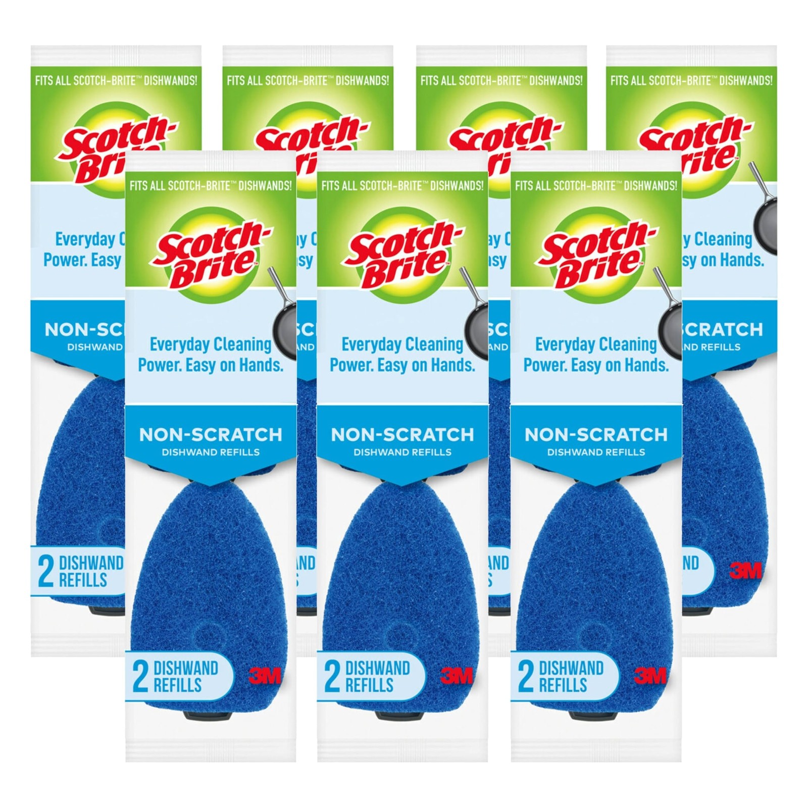 Scotch-Brite Non-Scratch Dishwand Refill, 14 Dish Wand Sponge Refills, Remove…