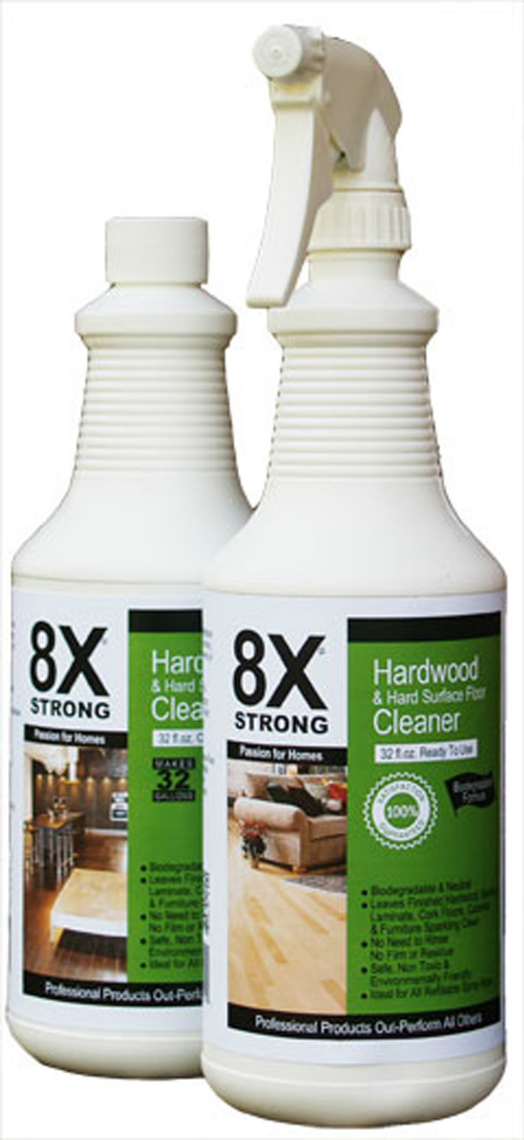 8X Strong hardwood cleaner Value Pack – BioDegradable & Non Toxic