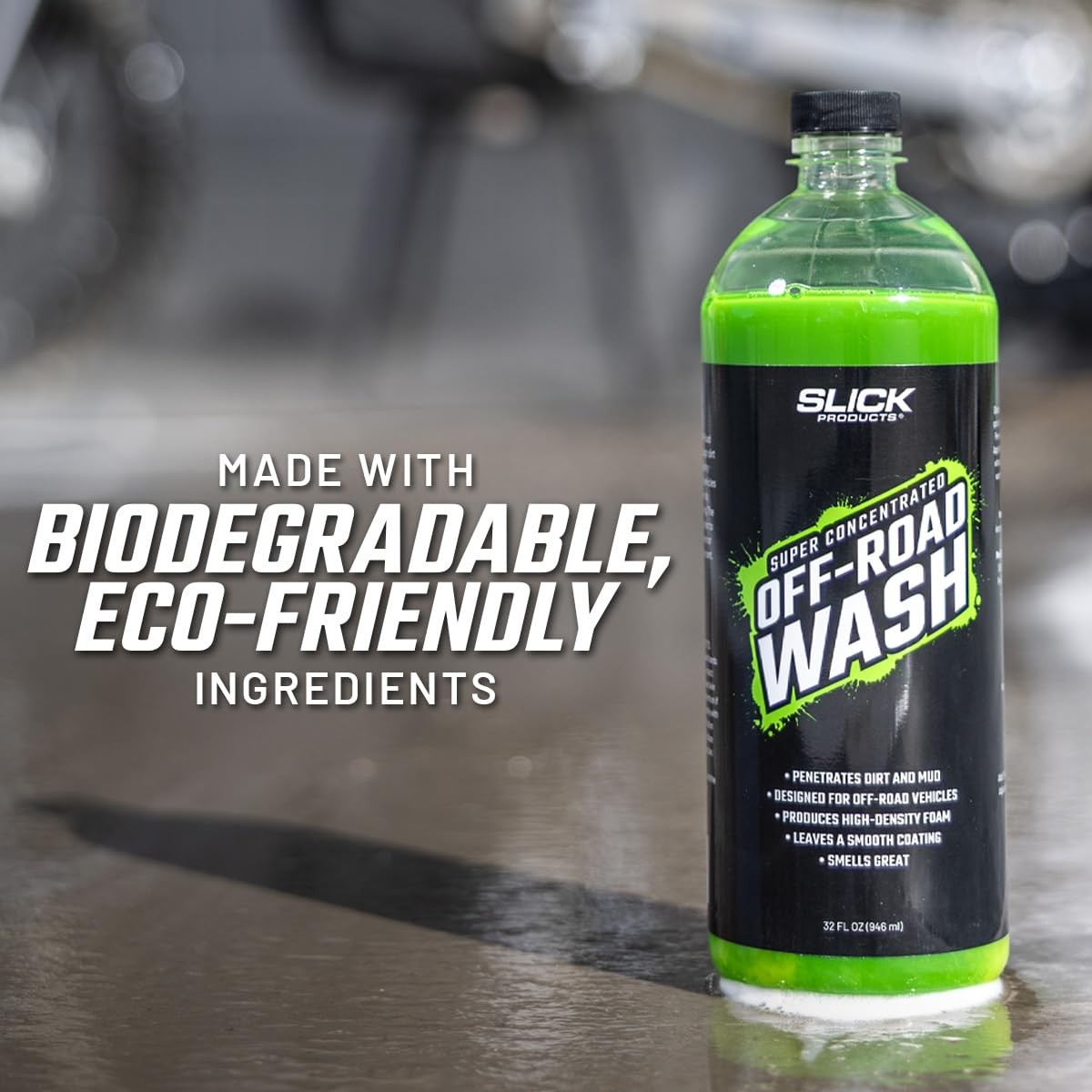 Slick Products Total Off-Road Wash Super Concentrate–Thick Foaming Car Wash Soap