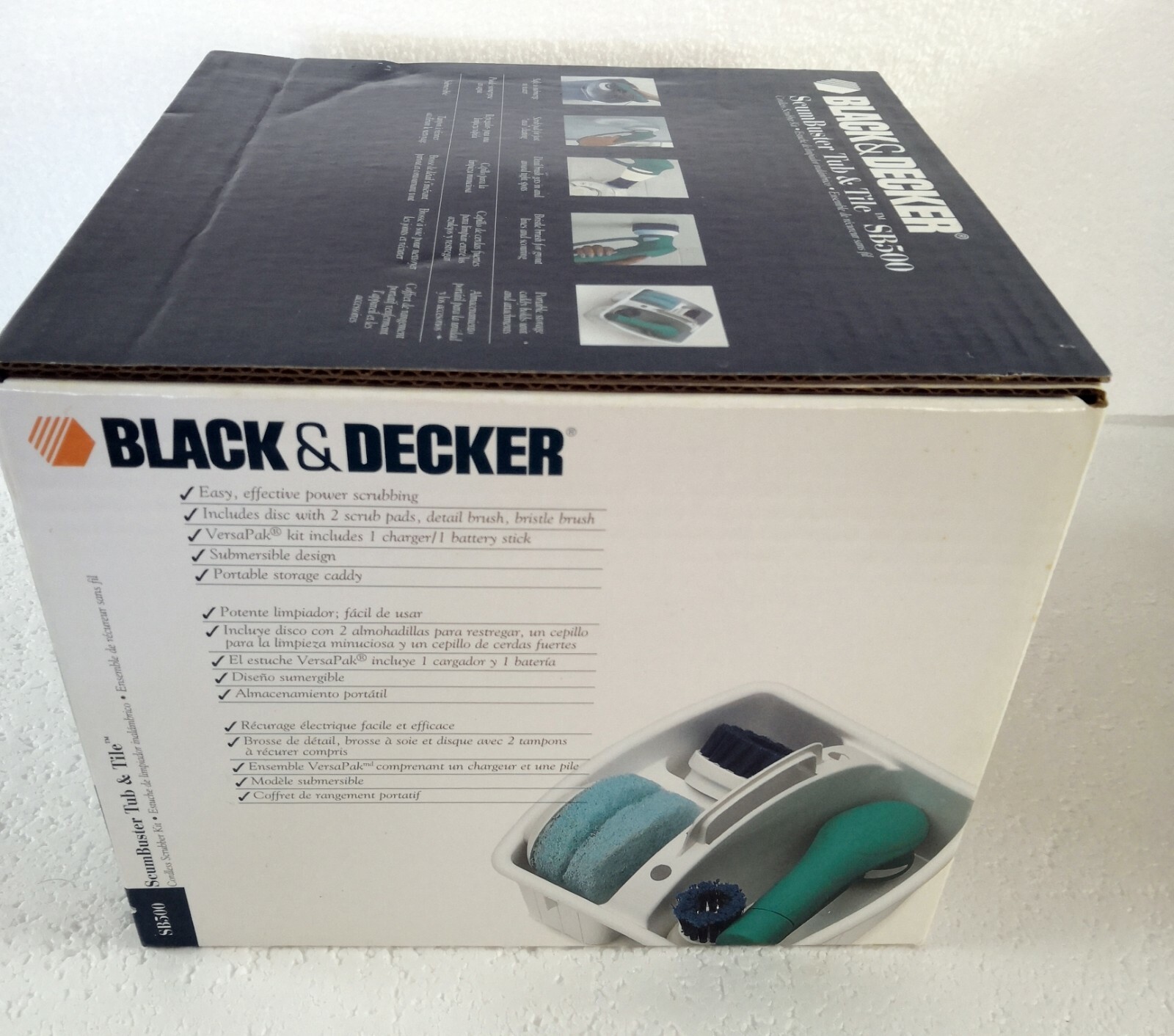 Black & Decker Scum Buster Kit Cordless Tub And Tile Scrubber SB500