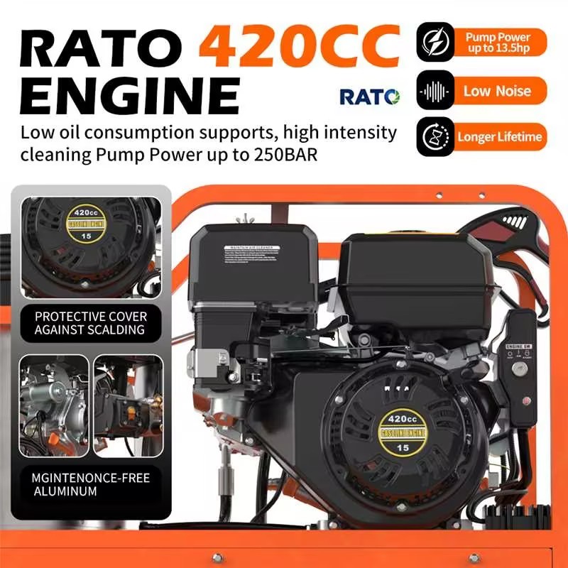 FREE SHIP Hot Water High-Pressure Washer 13.5HP Gasoline，Water Pump 4000PSI 4GPM