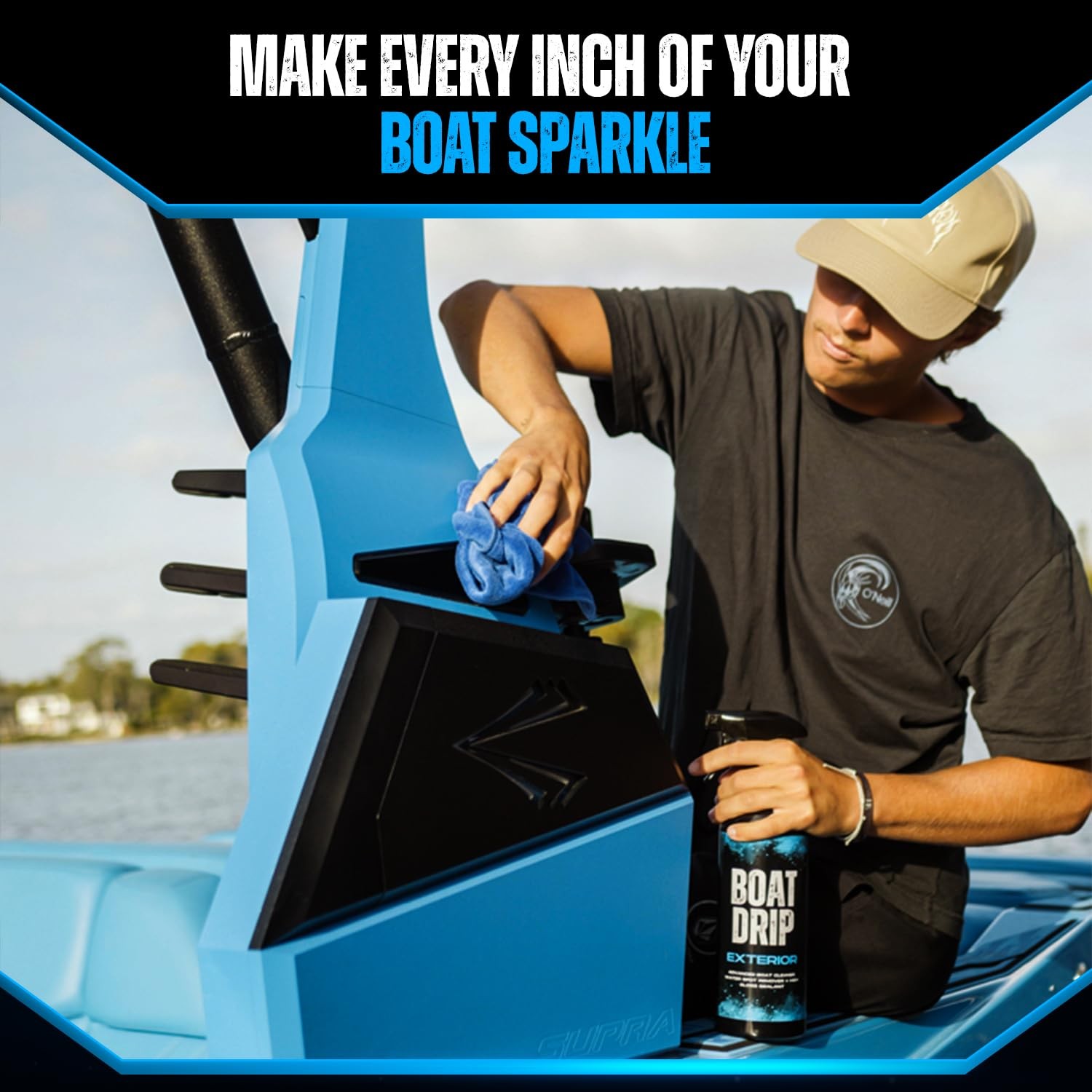 Boat Drip Exterior Cleaner, All Purpose Boat Cleaner with SiO₂ Ceramic Sealan…