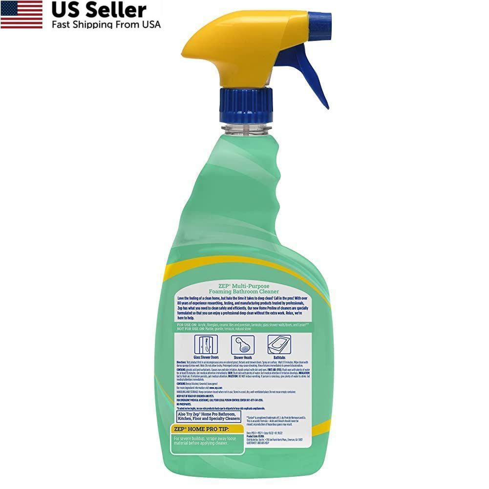 Zep Home Pro Multi-Purpose Foaming Bathroom Cleaner – 32 32 Fl Oz (Pack of 1)