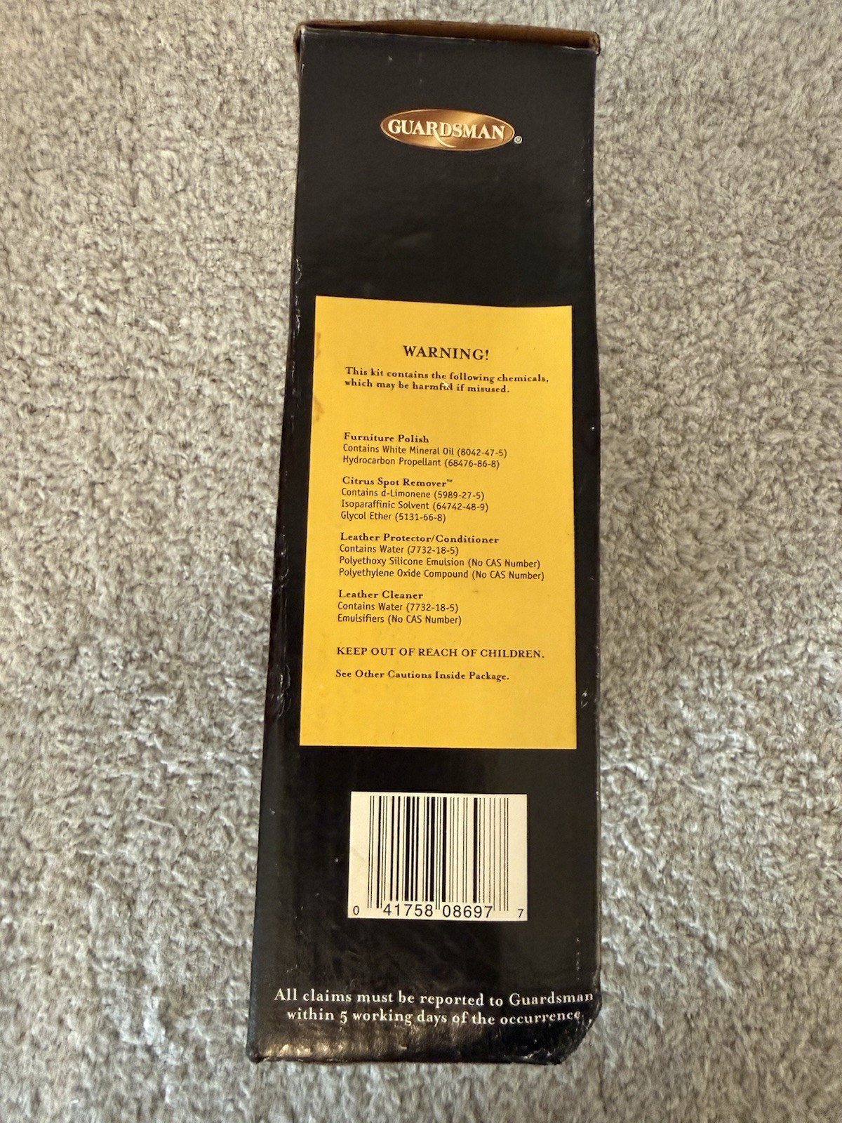 Vintage Gold In Home Havertys Furniture Care Kit Original Box Complete Unused