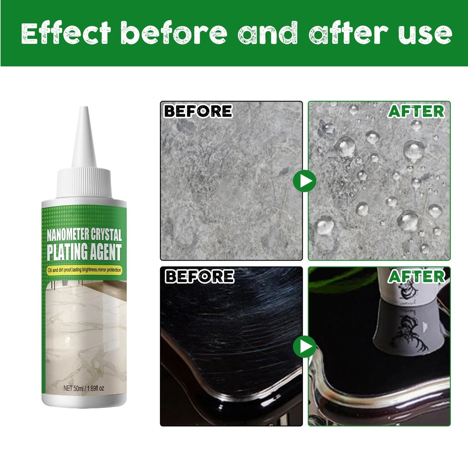 Nano Crystal Coating Agent Polishing Cleaning For Furniture Tile Granite