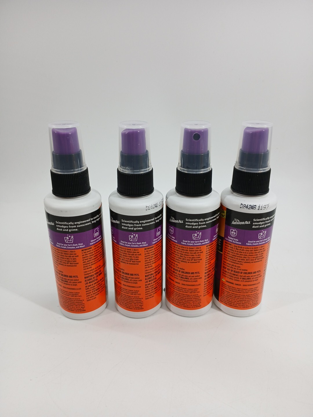 (Lot Of 4) Armor All Multi-Purpose Cleaner Powerful Cleaner For Auto Surfaces