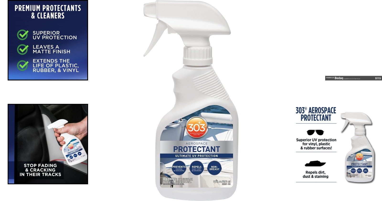 Marine Aerospace Protectant – 10 Fl Oz, Non-Greasy & Versatile Surface Restorer