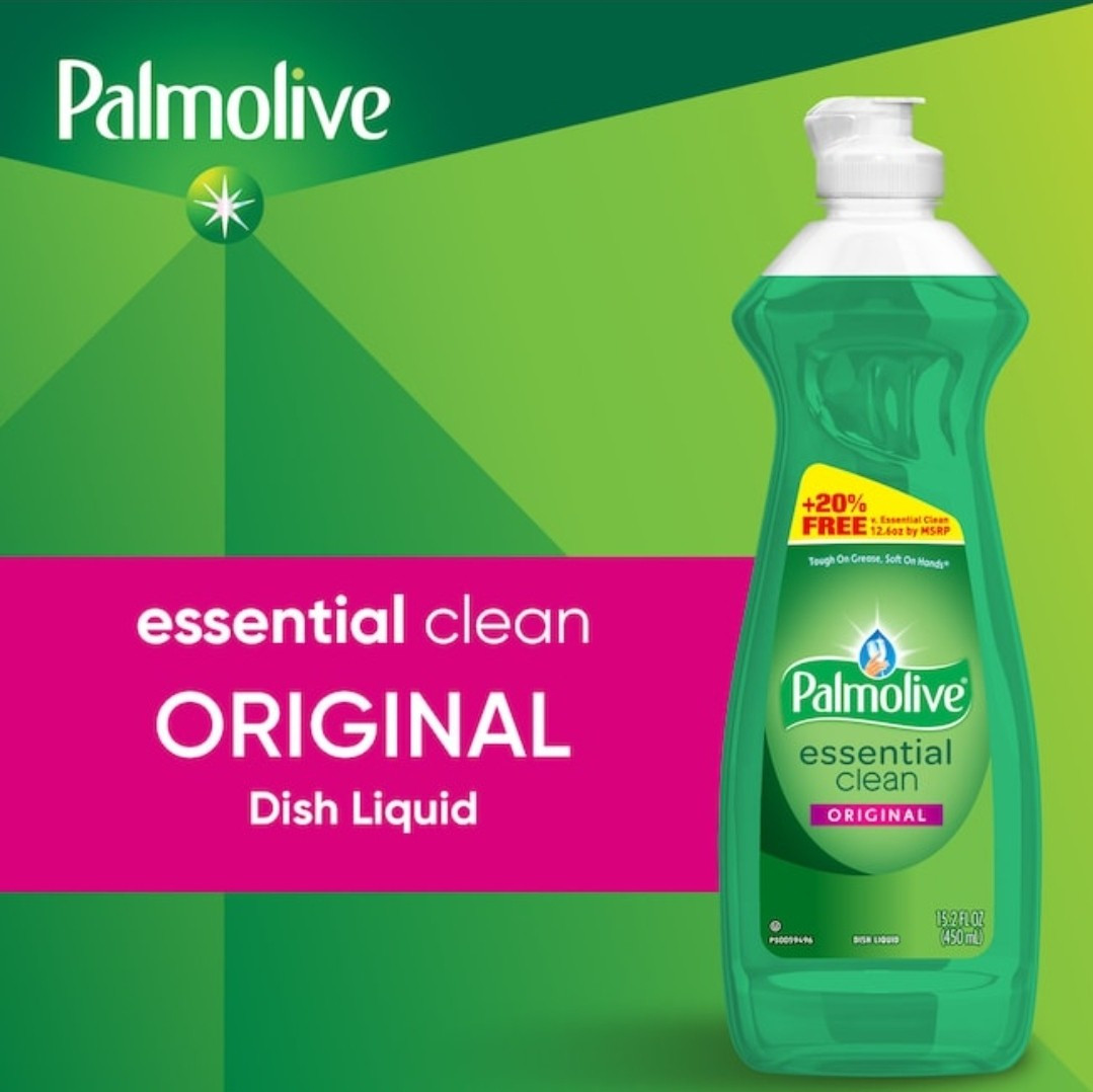 Palmolive Essential Clean Liquid Dish Soap, Original – 15.2 Fl. Oz.