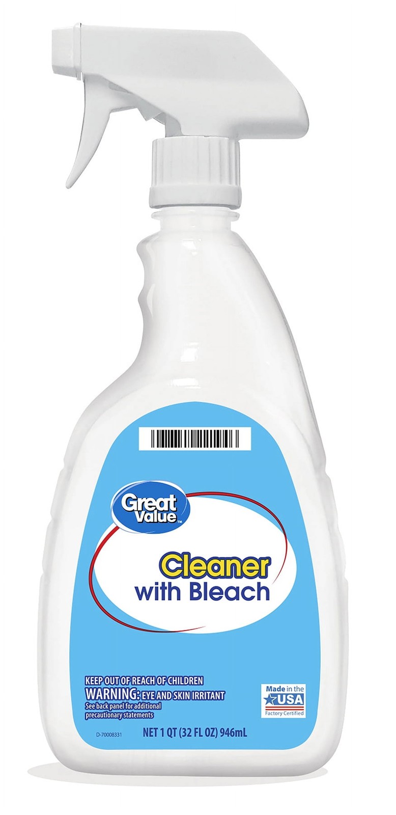 (9 pack) Great Value Cleaner with Bleach, 32 fl oz,All Purpose Cleaners
