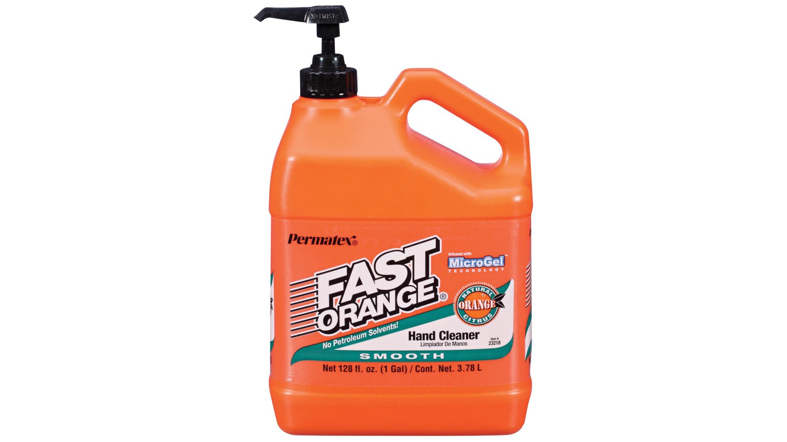Fast Orange 23218 Smooth Lotion Hand Cleaner with Pump, 1 Gallon, 128 Fl Oz