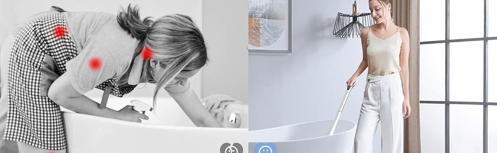 Electric Spin Scrubber Shower Scrubber Digital Display 5 Brush Heads Deep Clean