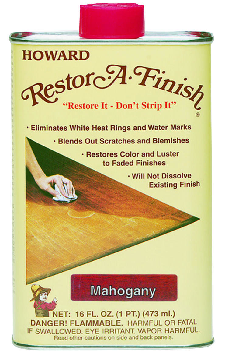 Howard RF5016 Restor-A-Finish Wood Finish, Mahogany, 16 oz.