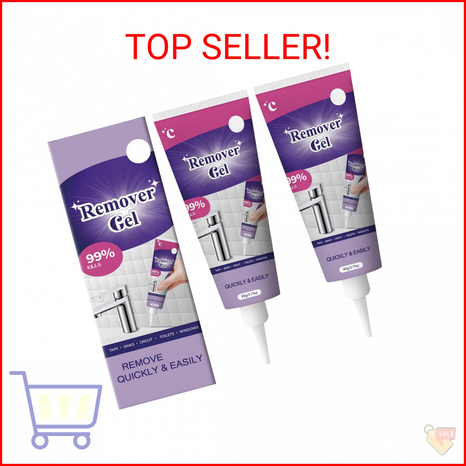 FIYADWZH Cleaning Remover Gel,Powerful Household Cleaning Gel,Suitable for Bathr