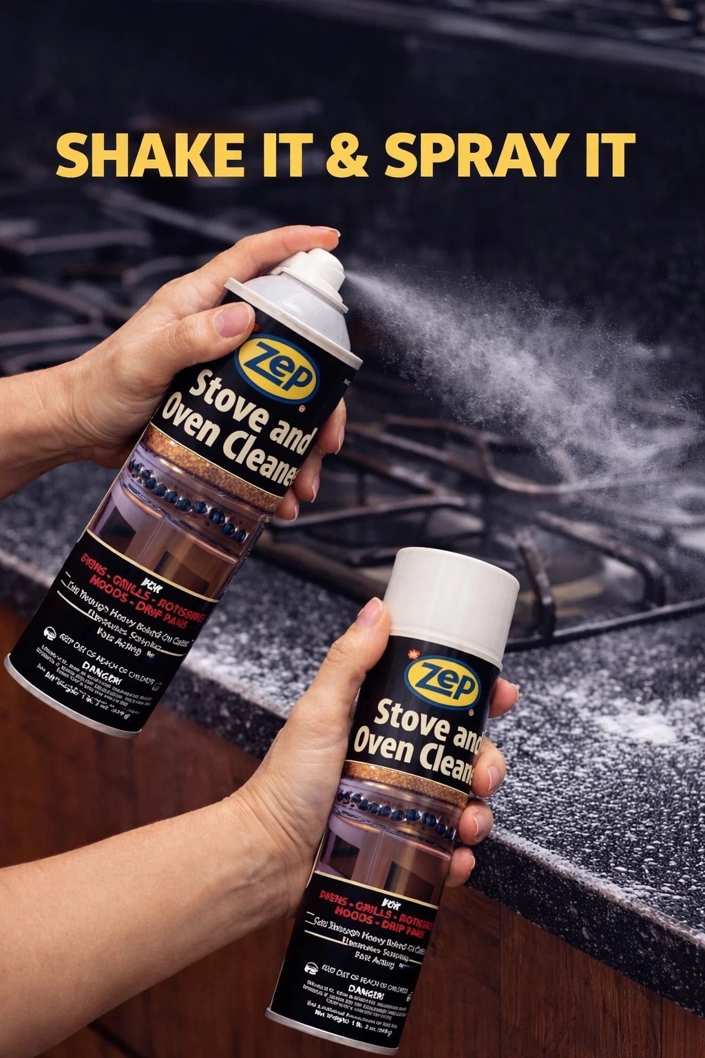 Zep Heavy-Duty Foaming Oven and Stove Cleaner – 19 oz (Without Cap)