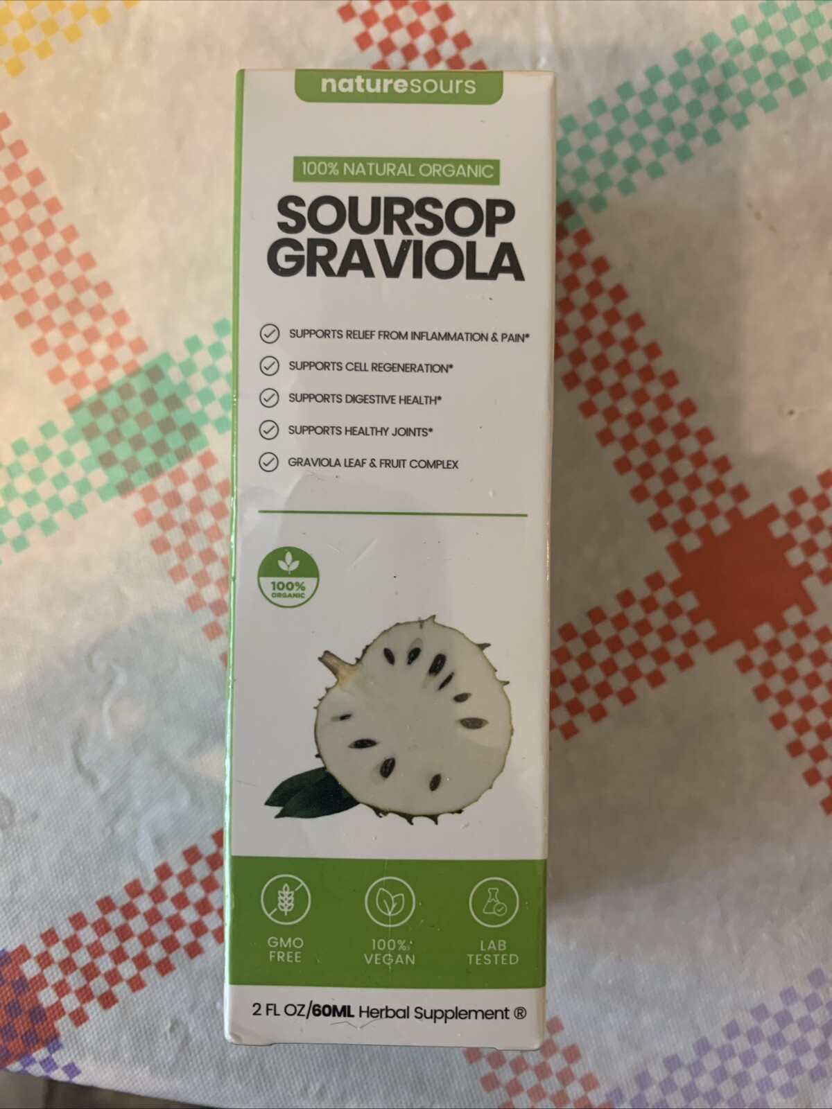 Soursop Graviola, 100% Natural Organic, Drops, 2 fl. oz