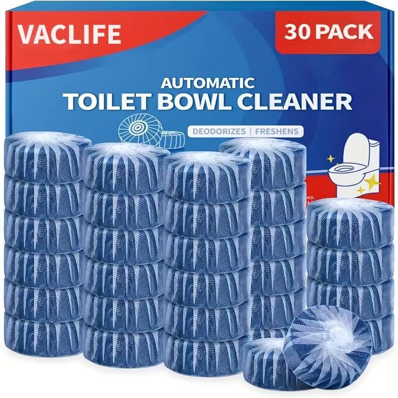 Vacplus Automatic Toilet Bowl Cleaner Tablets Bathroom Toilet Tank Cleaner NEW !