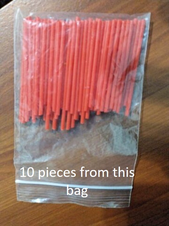 1.6″ long Aerosol Spray Can Plastic Straw – Tip Extension Tubes – 10 piece qty