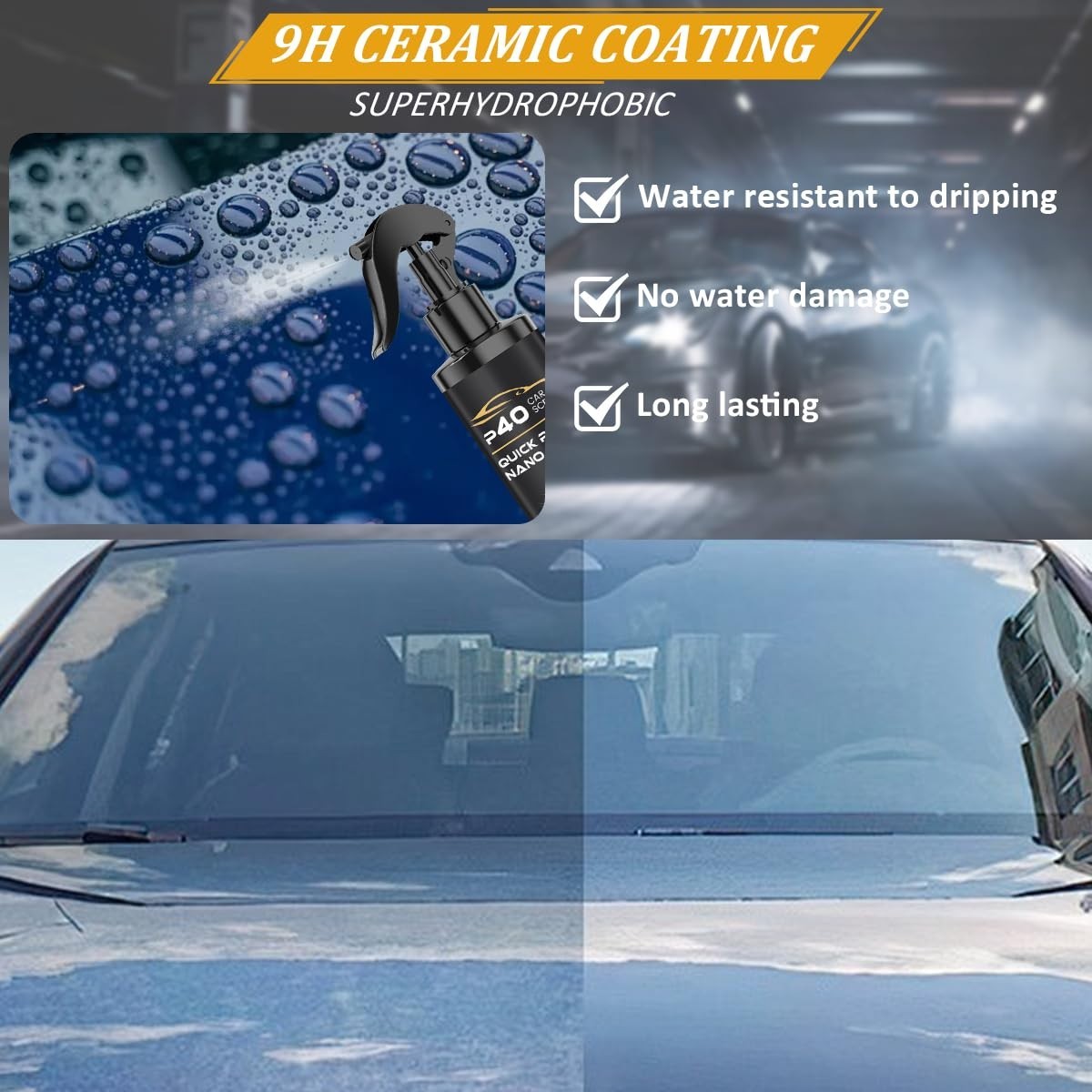 2Pcs Car Scratch Quick Repair Nano Spray – Instant Invisible Scratch Remover, Q