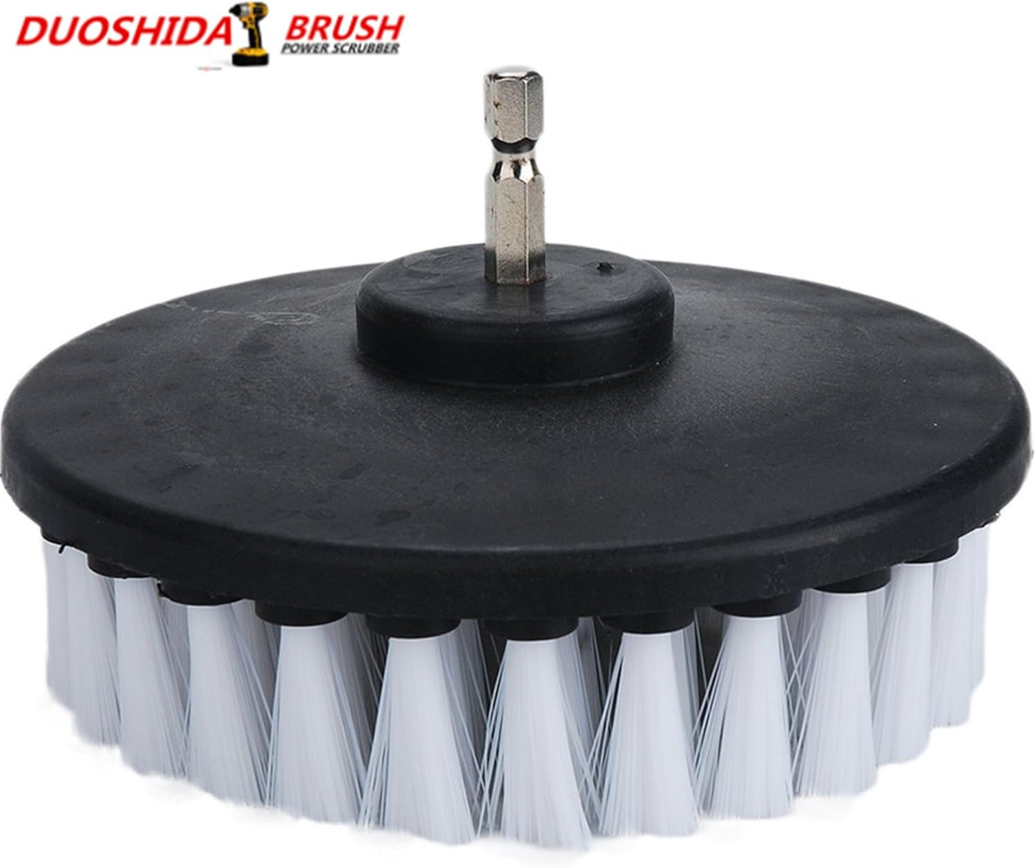 5In 3 Piece Soft, Medium and Stiff Power Scrubbing Brush Drill Attachment for Cl