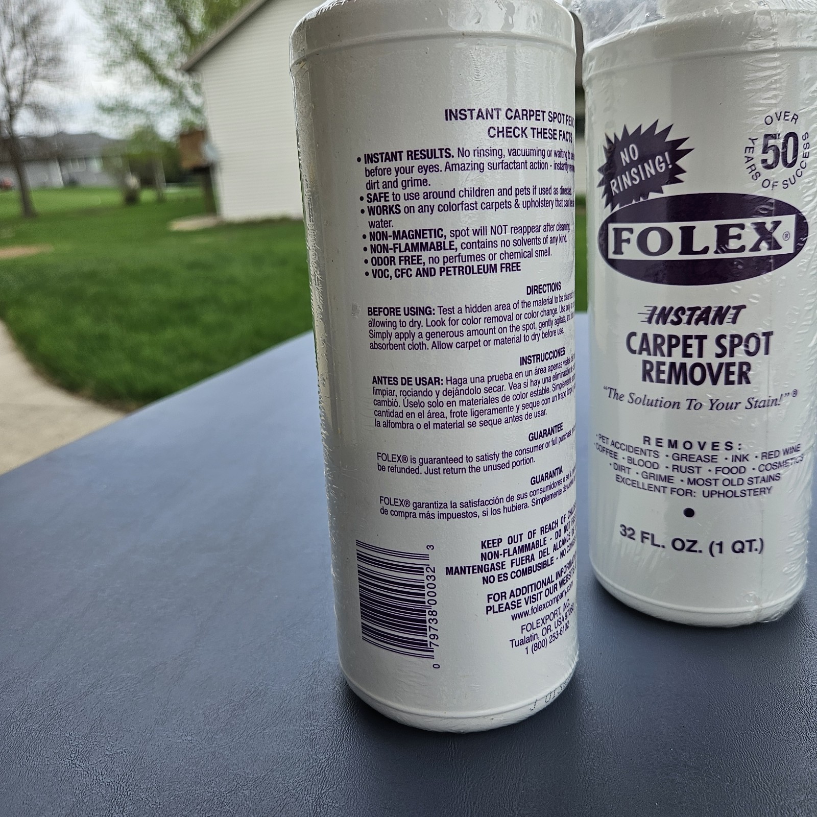 2 Pack Folex Instant Carpet Spot Remover – 32 oz – Removes Pet Accidents, Grease