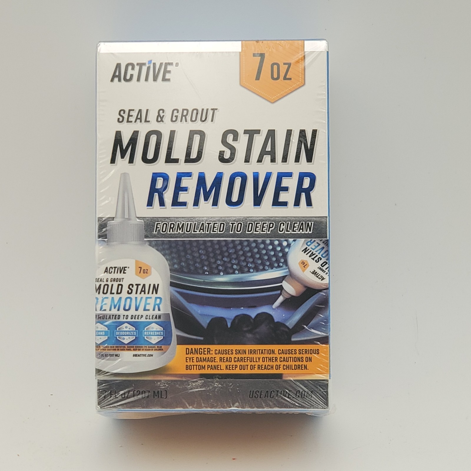 (2 PACK SET) Active Seal & Grout Mold Stain Remover, 7fl oz NEW SEALED