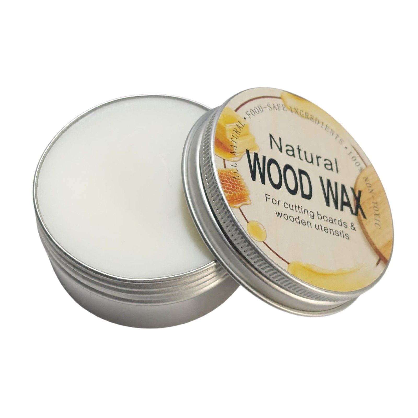 2.82 oz Natural Wood Wax for Cutting Boards, Butcher Blocks, Wooden Spoons an…