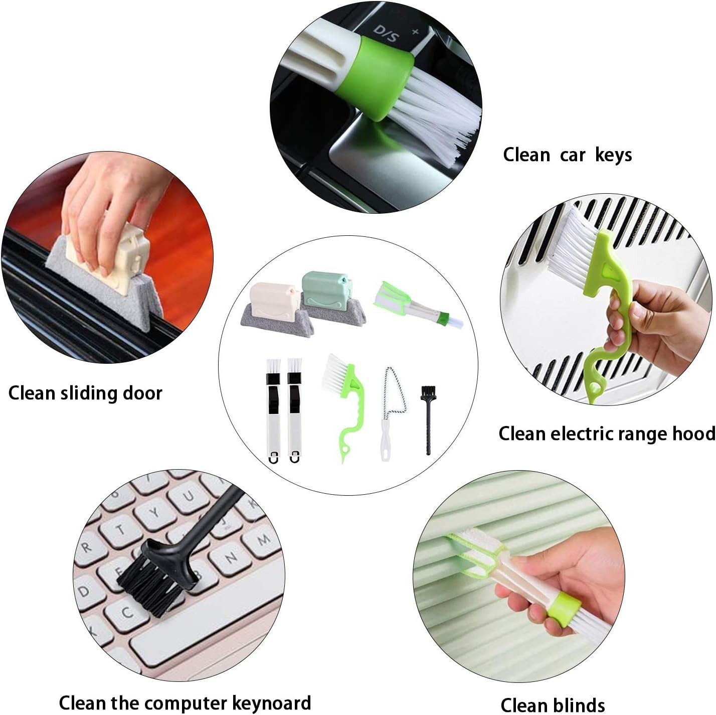 Durable Triangular Gap Brushes Set – Perfect for Air Vents & Sliding Doors