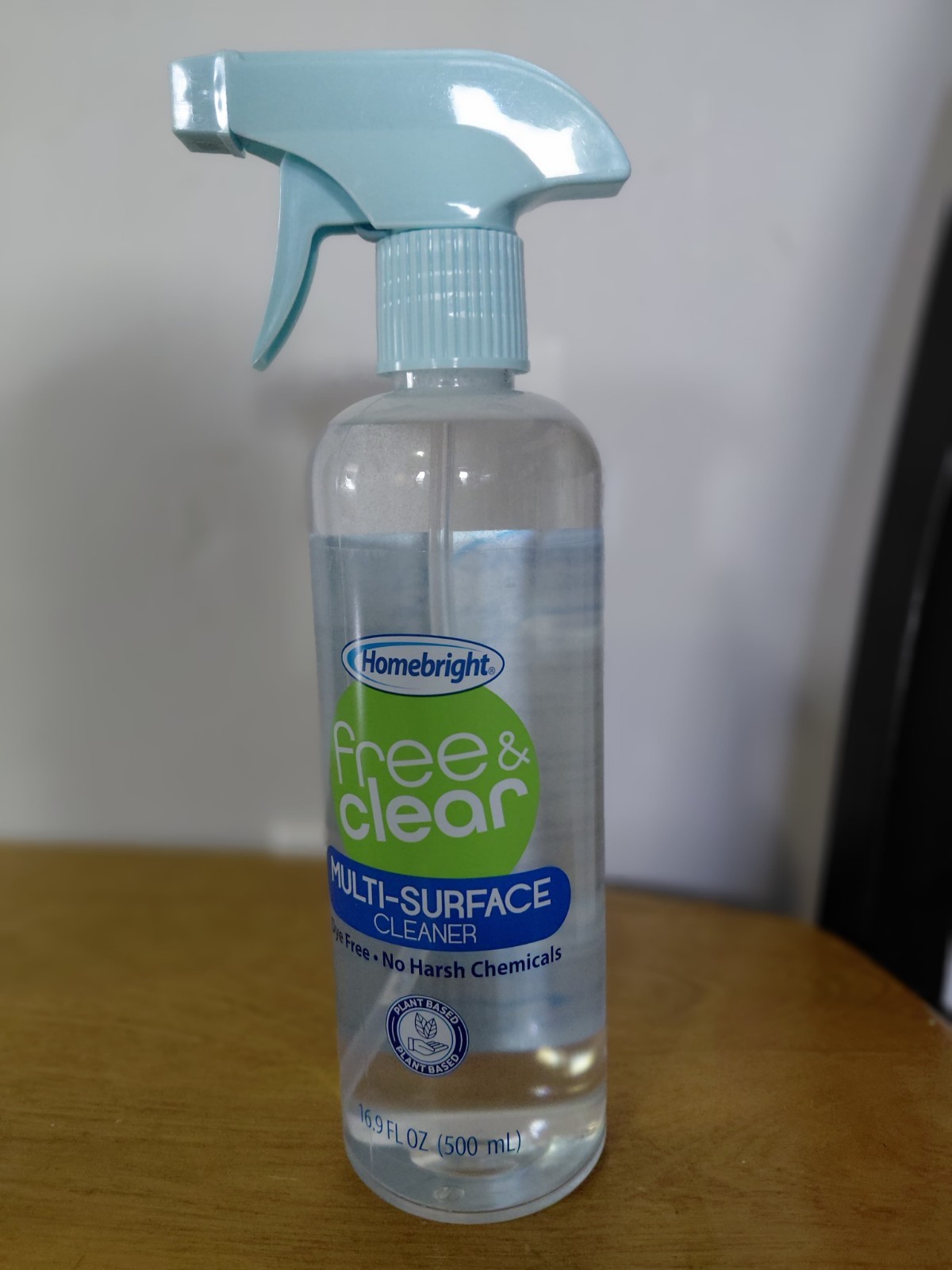 Homebright Multi-Surface Cleaner Spray 16.9 fl oz, Fragrance Free, Plant Based