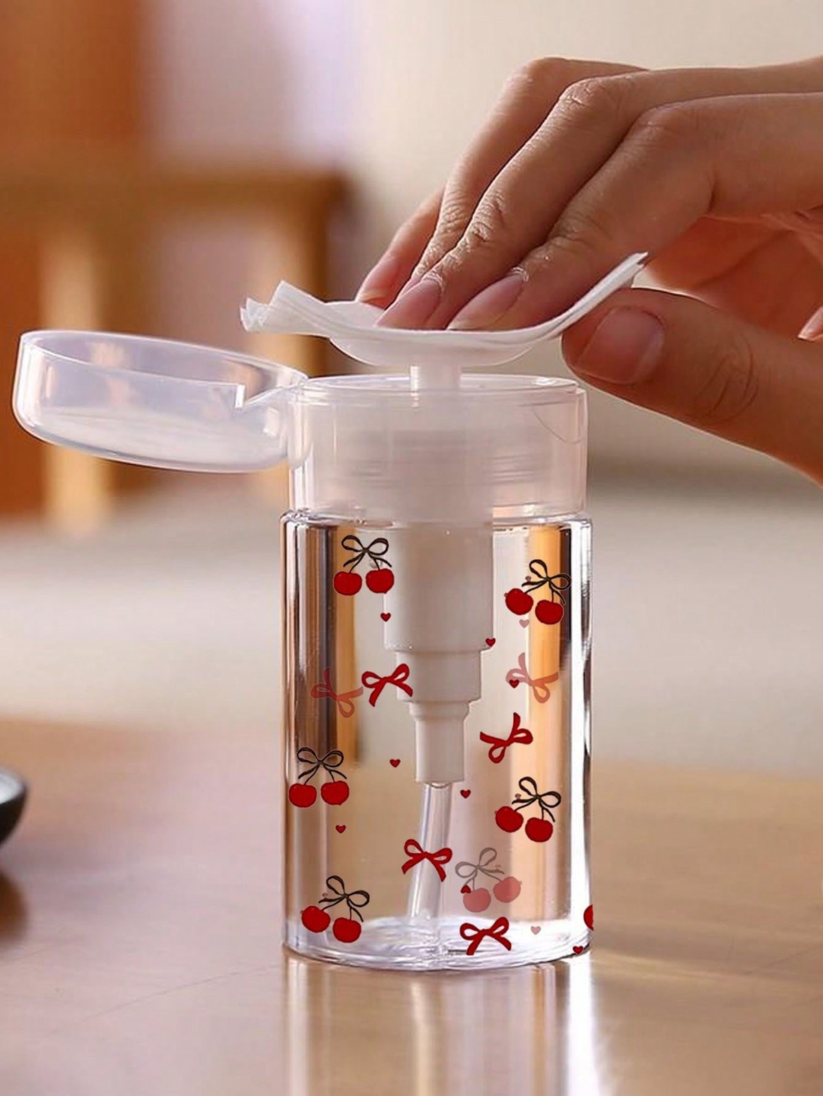 Clear PET Refillable Travel Bottle No Pattern 120ML Pump Dispenser For Toner