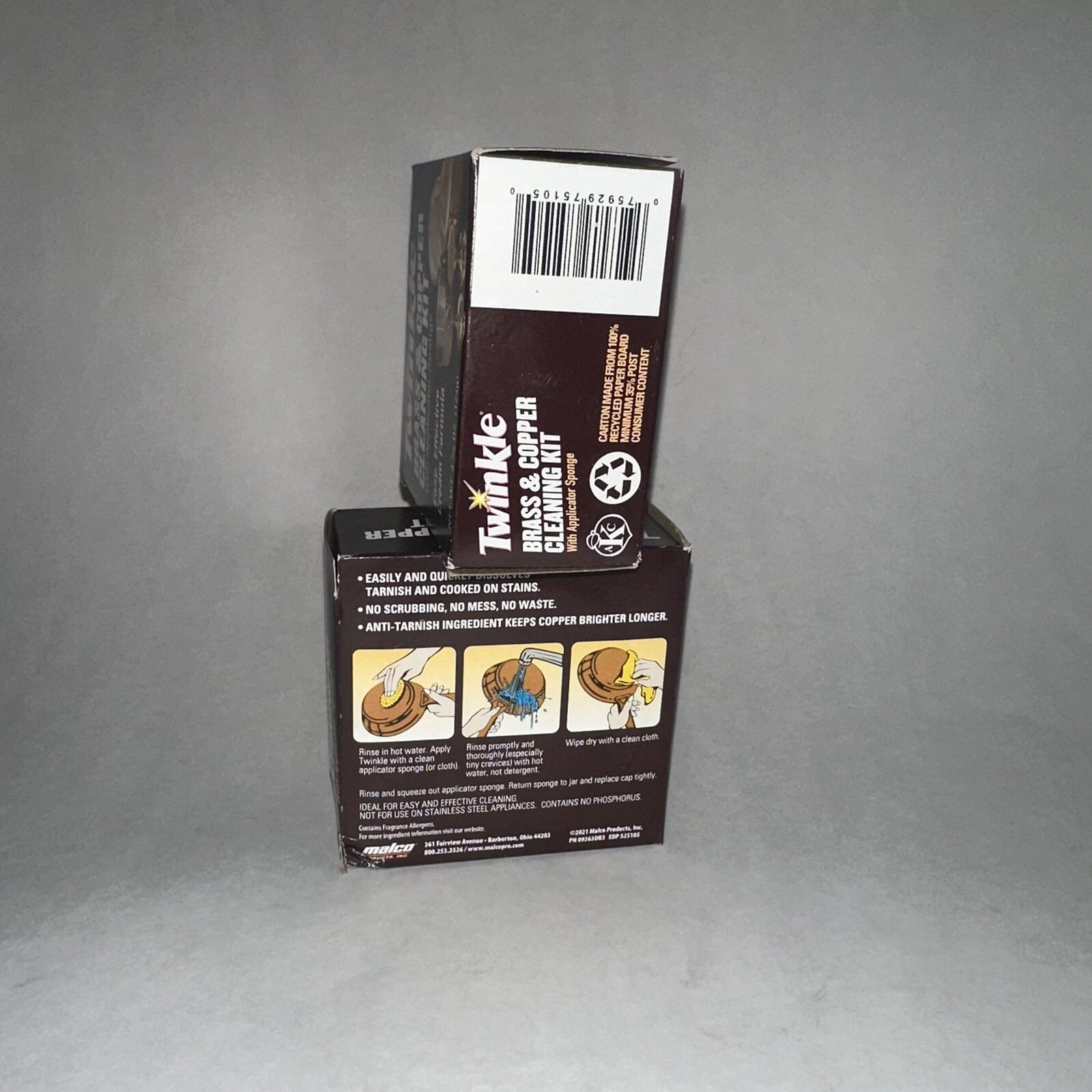 Twinkle Brass & Copper Cleaner 525105 (2-PACK) NEW