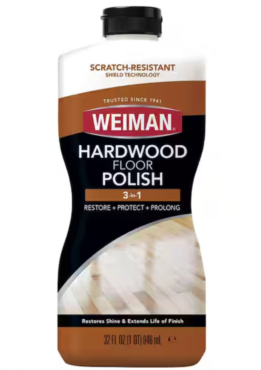 Weiman Wood Floor Polish and Restorer 32 Ounce High-Traffic Hardwood Restore