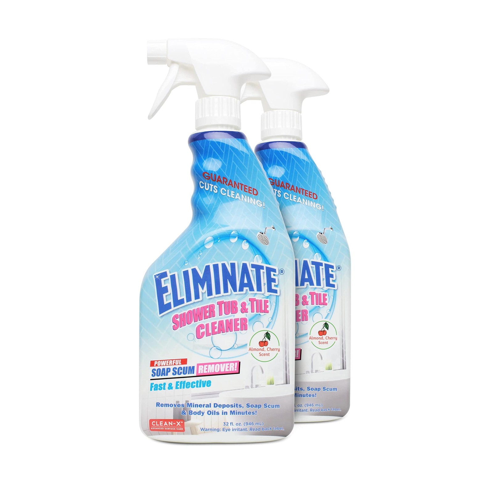 Clean-X Eliminate Shower Tub & Tile Cleaner- 32 fl oz. – 16 Fl Oz (Pack of 2)