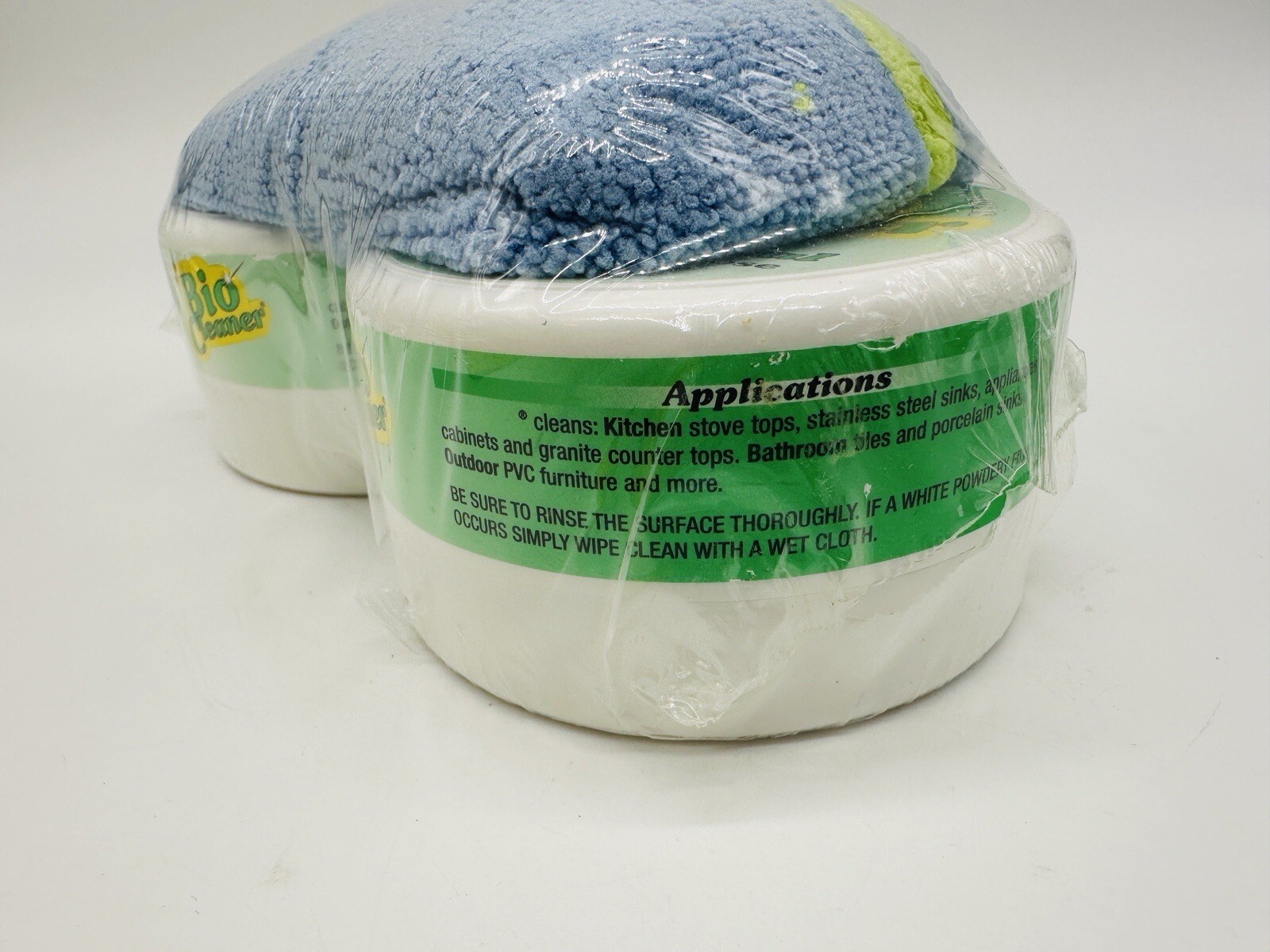 2 BioCleaner Natural 10.5oz All Natural Multi Purpose Microfiber Cloth Sealed