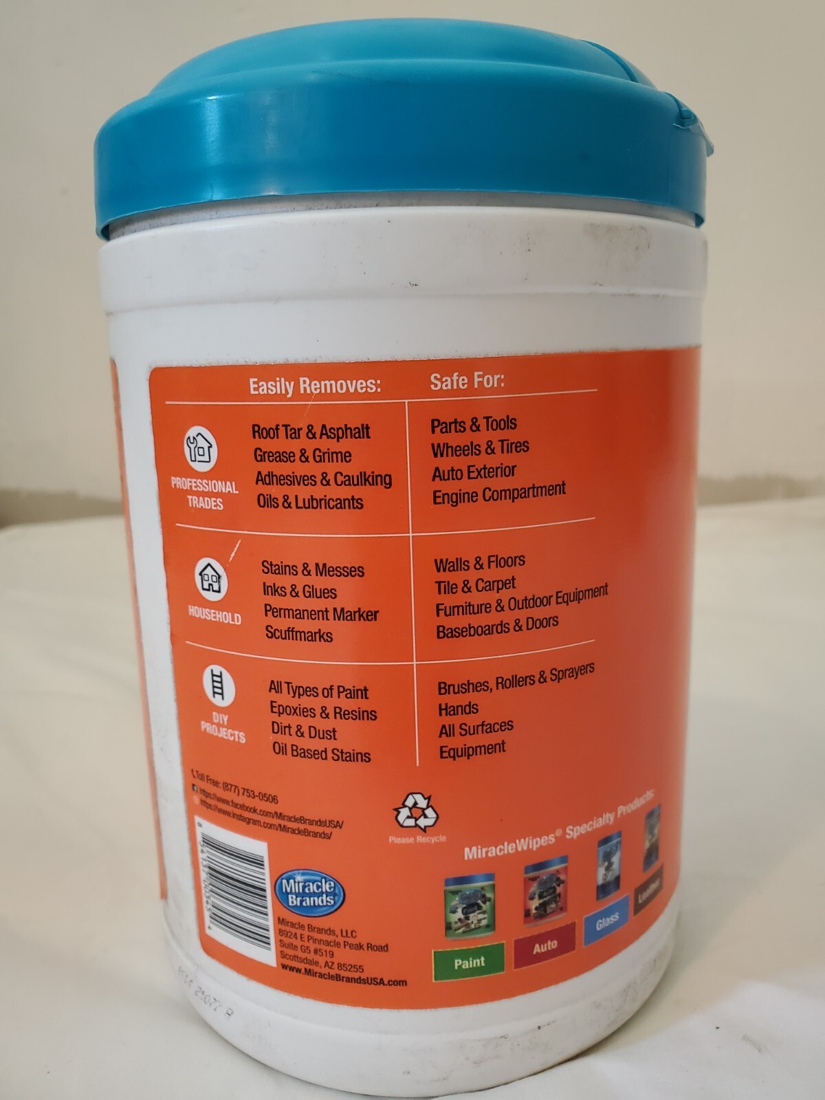 Miracle Wipes for Heavy Duty Cleaning (90 Count) – All Purpose Cleaner – 3 Pack