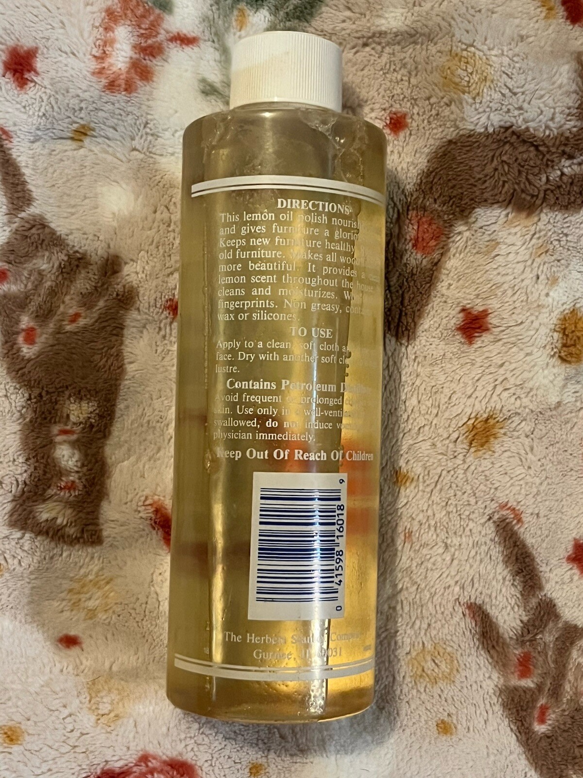 (10% USED) Weiman Lemon Oil Furniture Polish 16oz – UVX 15 Sunscreen
