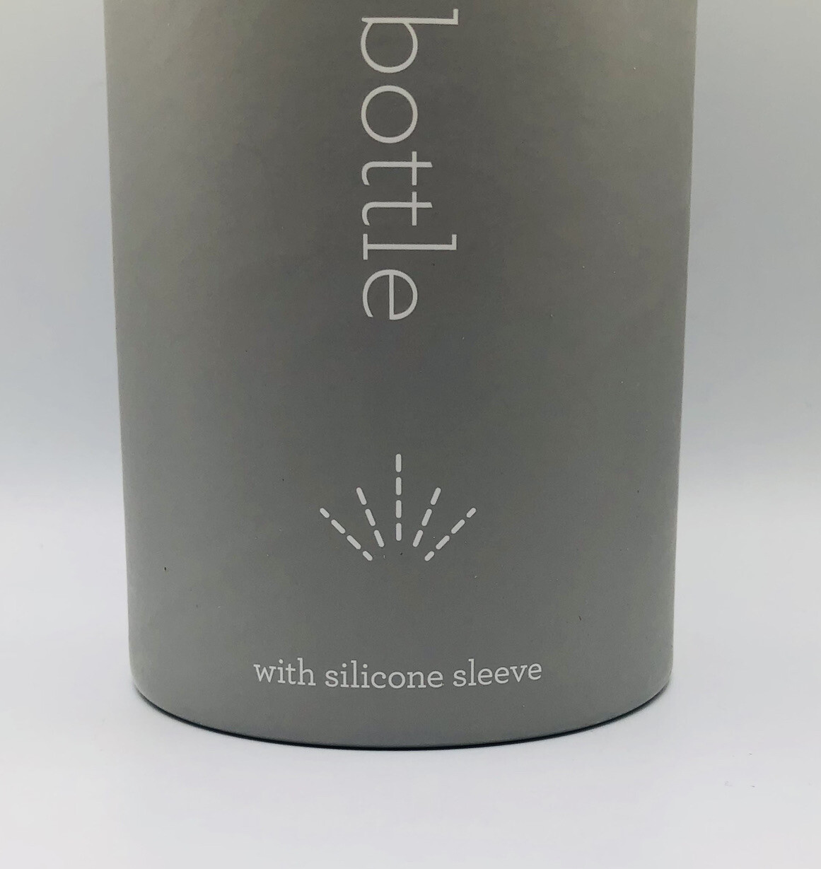 Grove Collaborative 16 oz Glass Spray Bottle With Silicone Light Gray Sleeve New
