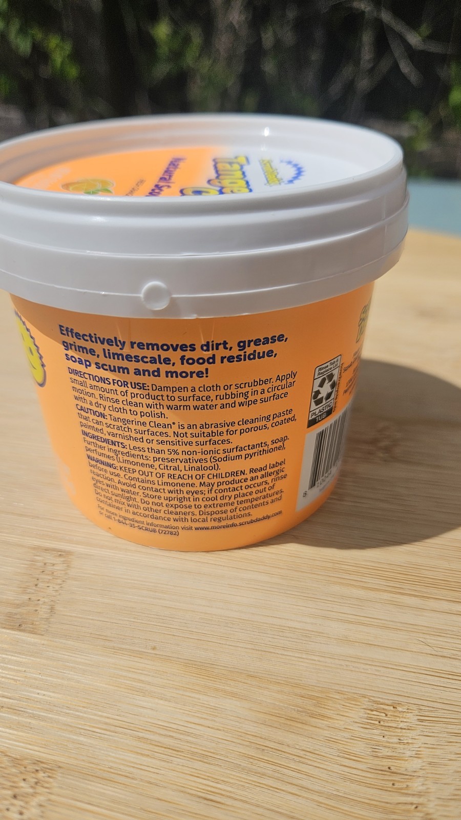 Scrub Daddy Tangerine Clean Natural Scouring Paste 17.6 oz