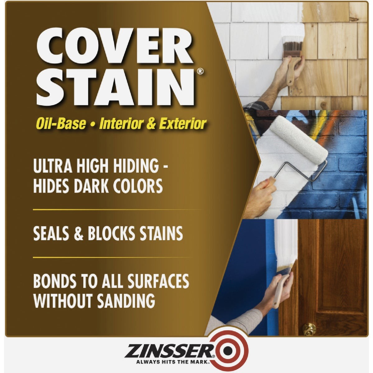 Zinsser Cover-Stain VOC High Hide Oil-Base Interior/Exterior Stain Blocker